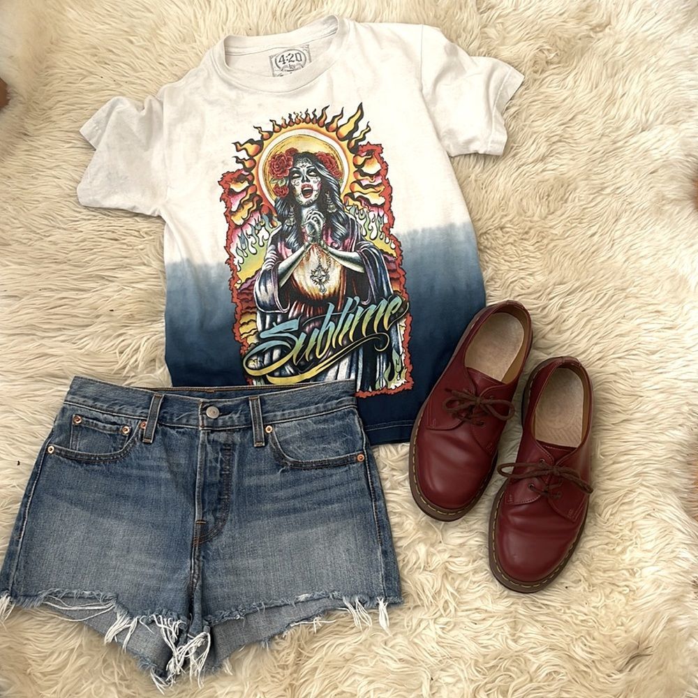 *SOLD* SOLD* Sublime vintage graphic tee day of the dead picture - Picture 2 of 11